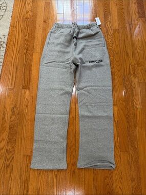 Essentials Gray Pull-On Sweatpants with Logo